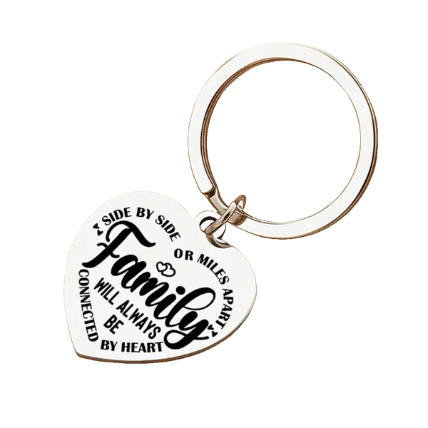 Family Will Always Be Connected Keychain