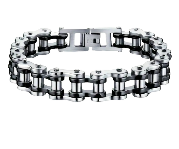 Stainless Steel 12mm Motorcycle Chain Bracelet