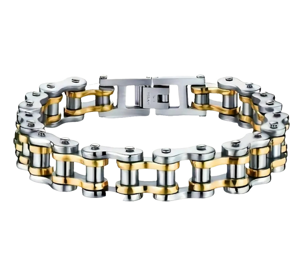 Stainless Steel 12mm Motorcycle Chain Bracelet