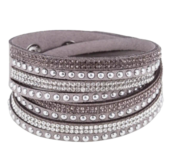 Suede Bling Wrap Bracelet/Chocker