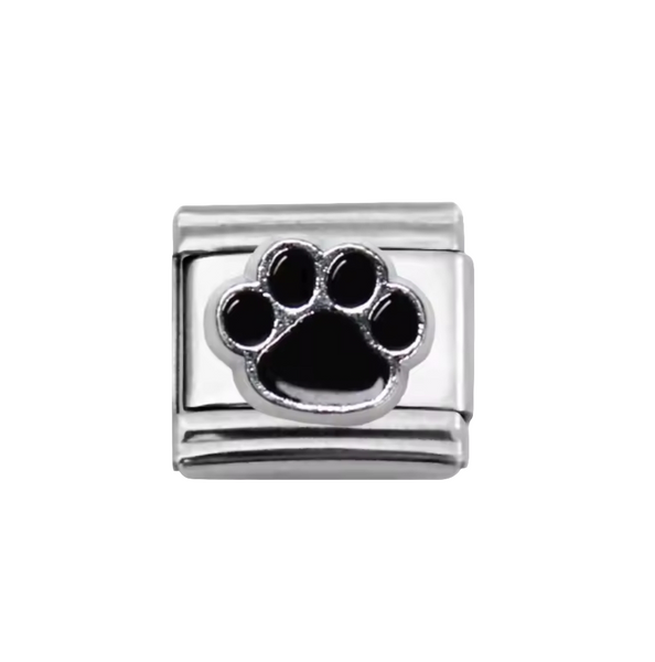 Paw Print Link,Stainless Steel