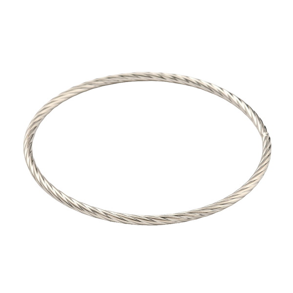 3mm Twisted Stainless Steel Bangle