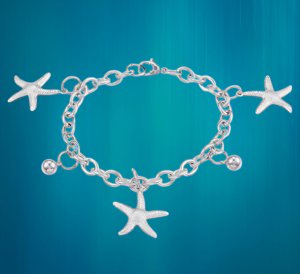 Stainless Steel Starfish Bracelet