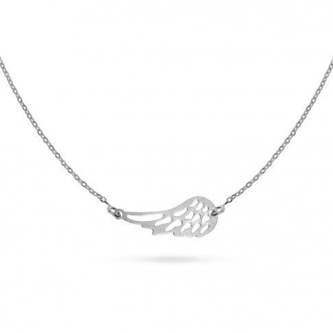 Sterling Silver Single Angel Wing Bracelet