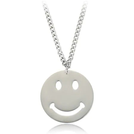 Sterling Silver Smiling Emoji Fine Bracelet