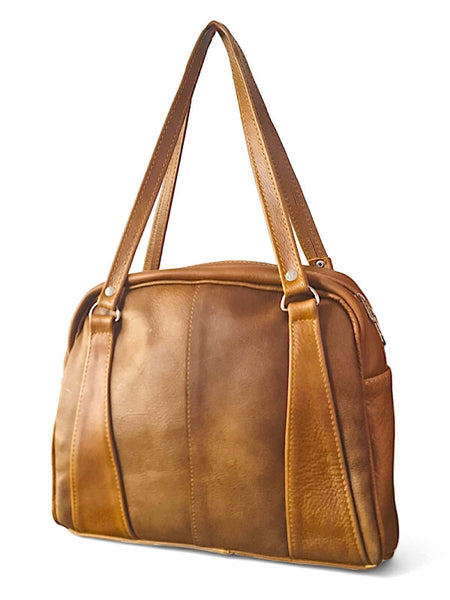 Genuine Leather Tan Handbag(TBAG18)