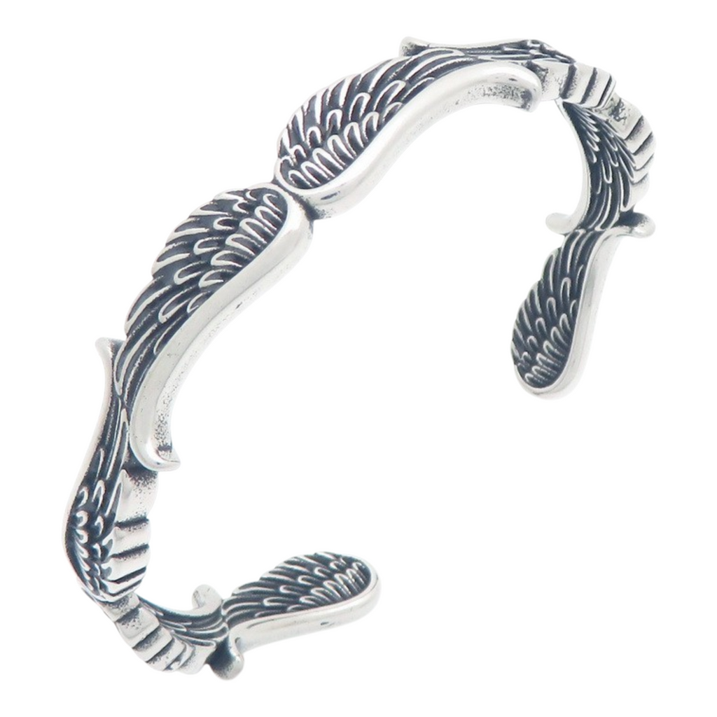 Angel Wing Bangle Stainless Steel