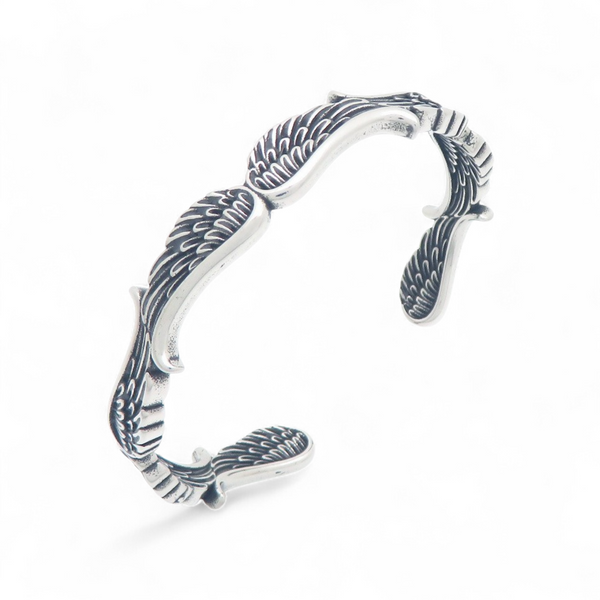 Angel Wing Bangle Stainless Steel