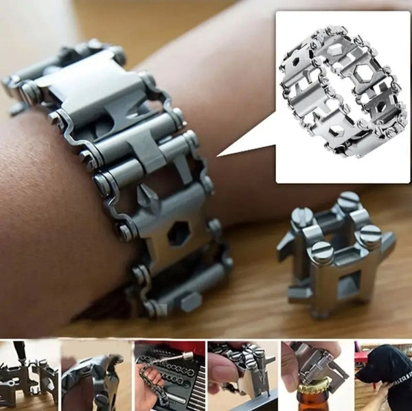 29 in 1 Stainless Steel Tool Bracelet