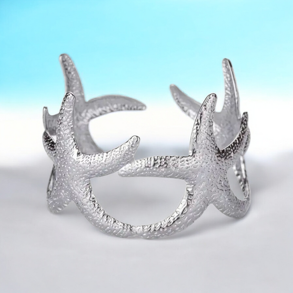 304 Stainless Steel Starfish Bangle