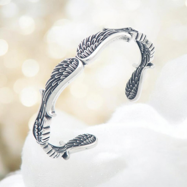 Angel Wing Bangle Stainless Steel