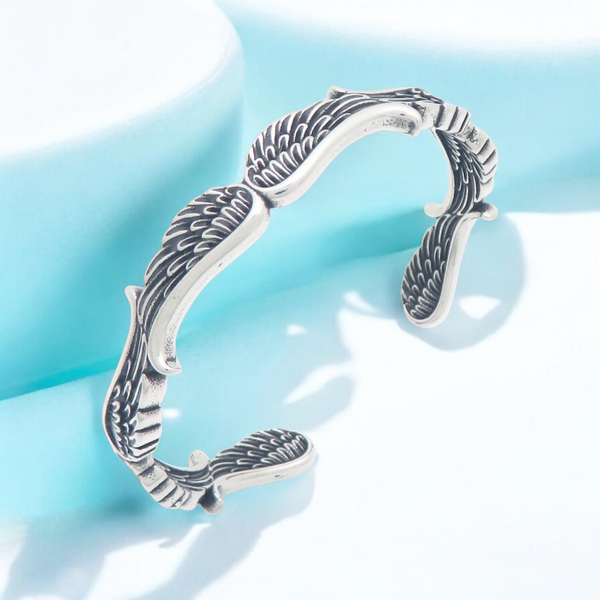 Angel Wing Bangle Stainless Steel