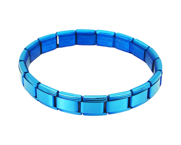 9mm Blue Plated Italian Nomination Bracelet
