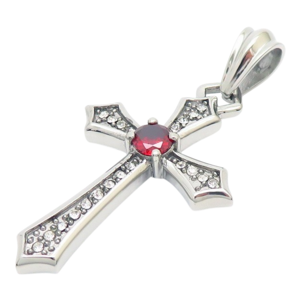 Stainless Steel CZ Cross