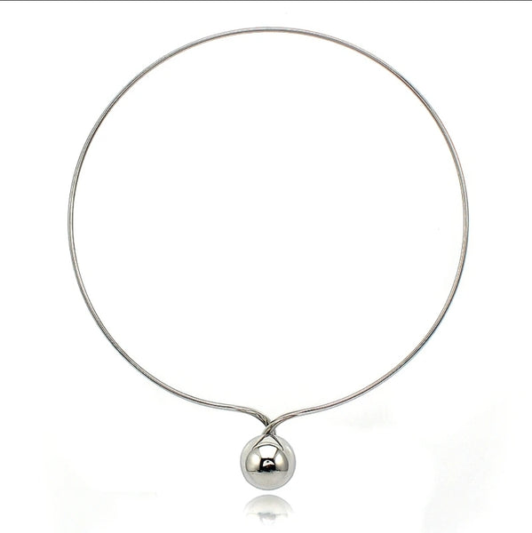 Stainless Steel Choker Chain with Ball