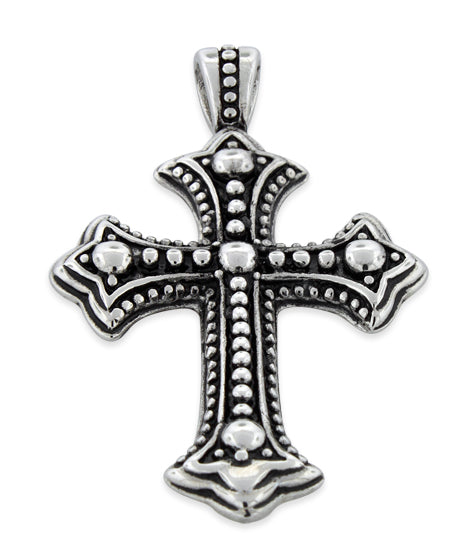 Stainless Steel Stylish Cross Pendant Necklace