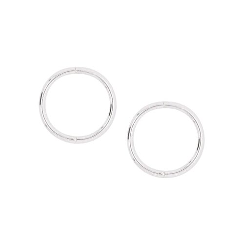 10mm Sterling Silver Tube Sleeper Earrings