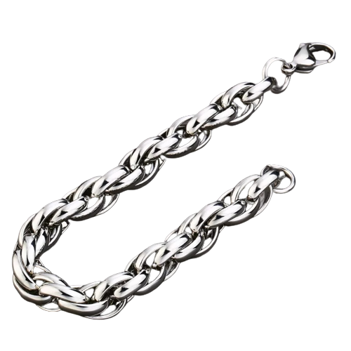 Stainless Steel 11mm Retro Chain Bracelet