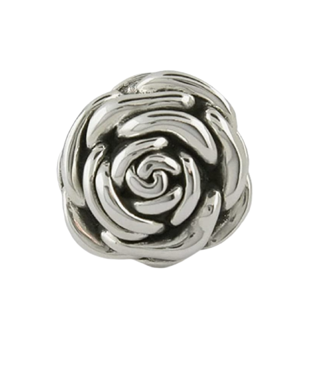 Stainless Steel Ladies Rose Ring