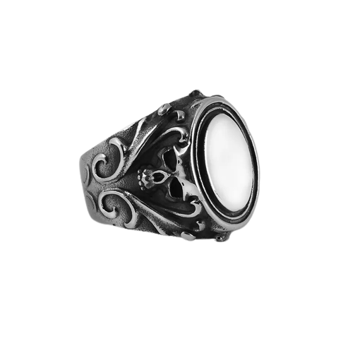 Stainless Steel Engravable Skull Ring