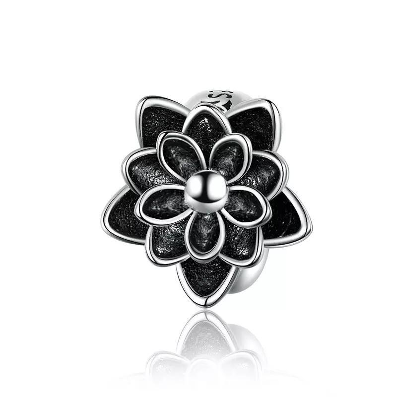 Sterling Silver Lotus Flower Charm