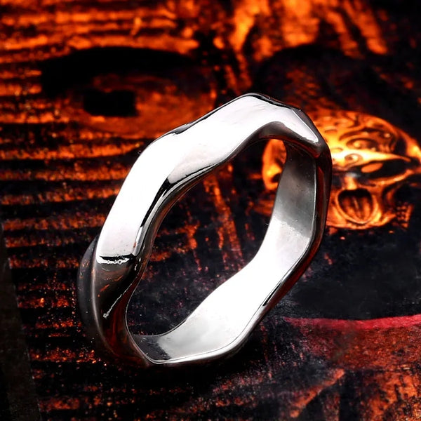 Stainless Steel 3mm Twisted Wedding Band