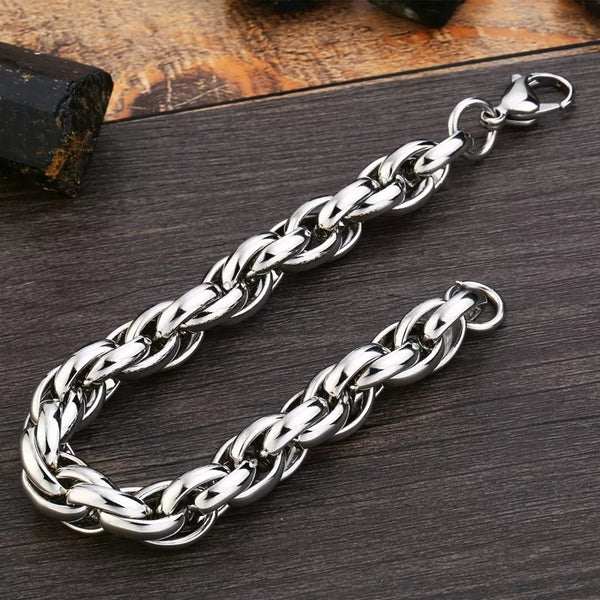 Stainless Steel 8mm Retro  Bracelet