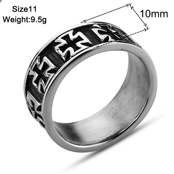 Stainless Steel Iron Cross Band