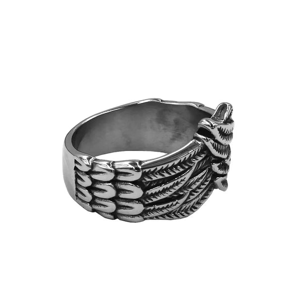 Stainless Steel Protection Wings Ring