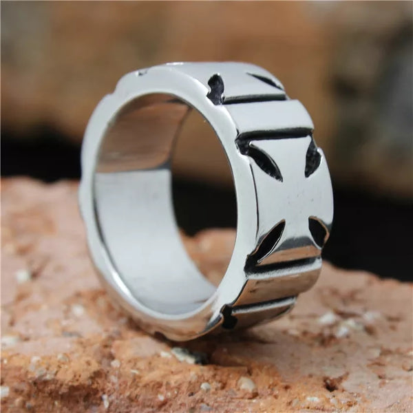 Stainless Steel Iron Cross Band