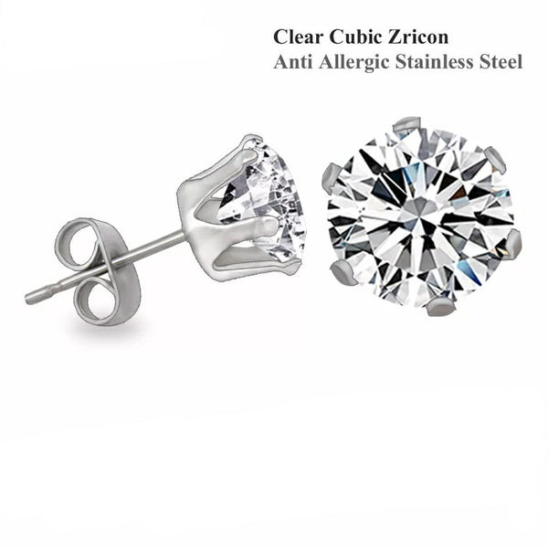 Clear CZ Earrings