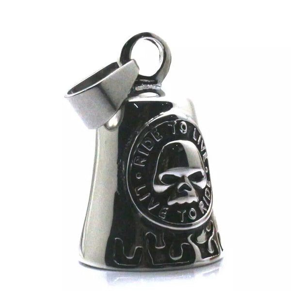 Live to Ride  with flames Guardian Bell