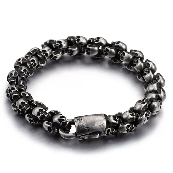 Stainless Steel Small Skull  Face Bracelet