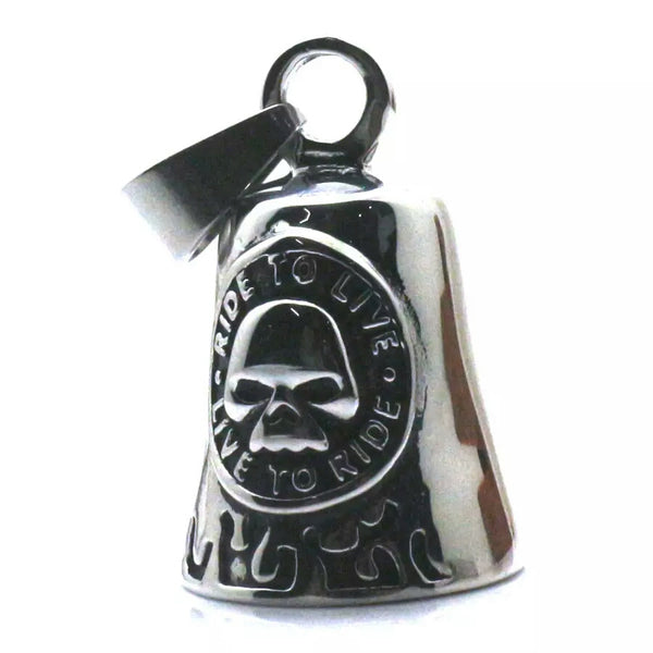 Live to Ride  with flames Guardian Bell