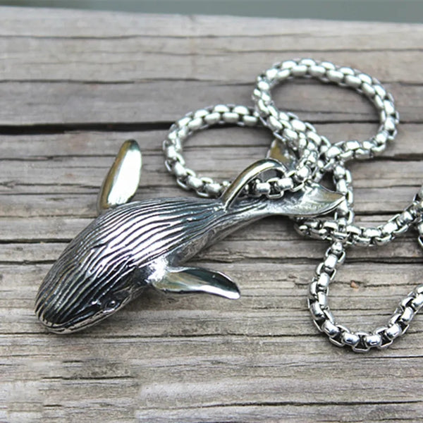 Stainless Steel Whale Necklace