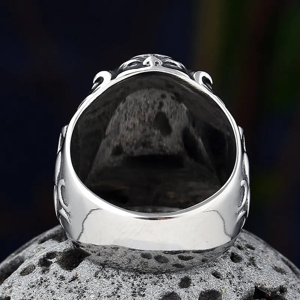 Stainless Steel Engravable Skull Ring