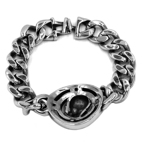 Stainless Steel Gothic Skull Bracelet