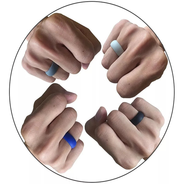 9mm Wide Classic Silicone Rings