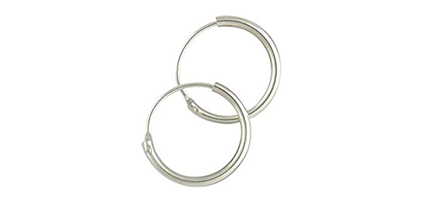 18mm Sterling Silver Tube Sleeper Earrings
