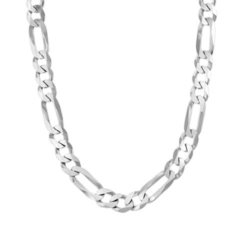 Sterling Silver 8mm Figaro Men's Chain