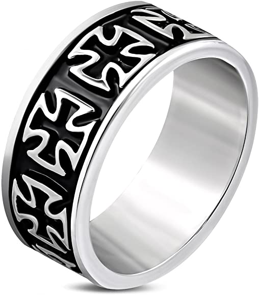 Stainless Steel Iron Cross Band