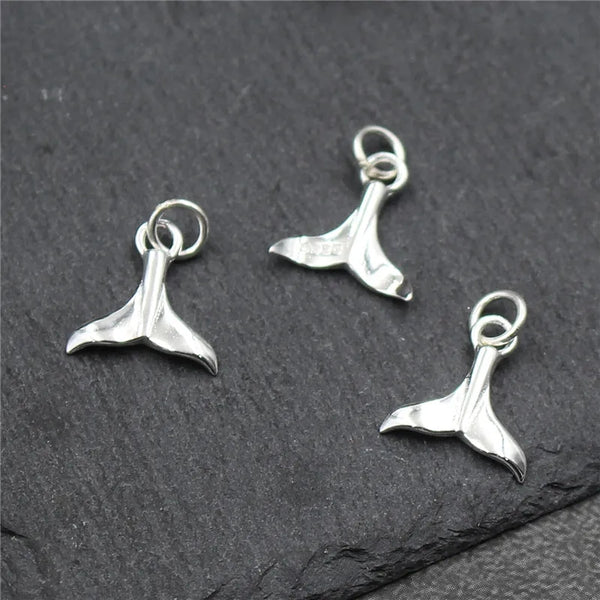 Sterling Silver Whale Tail Charm/Pendant