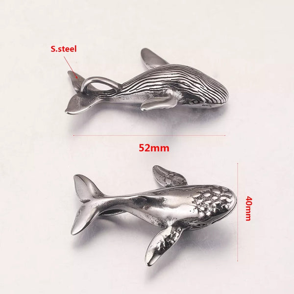 Stainless Steel Whale Necklace