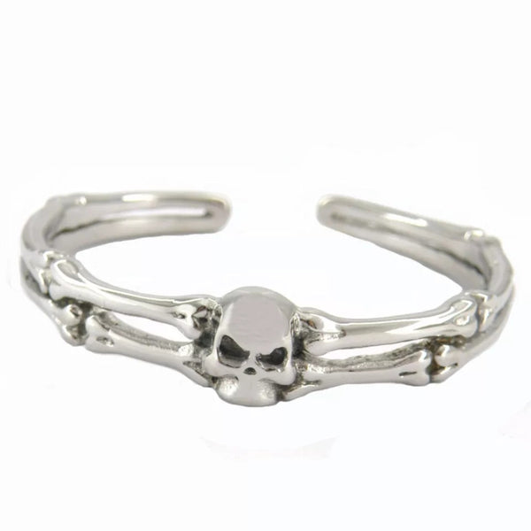 Small Single Skull Bangle