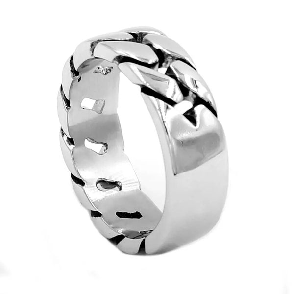 Stainless Steel Chain  Wedding Band Ring