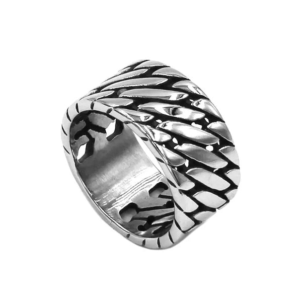 Stainless Steel Cuban Link Ring