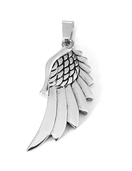 Stainless Steel Angel Wing Pendant Necklace