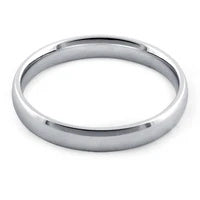 3mm Sterling Silver Plain Wedding Band