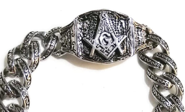 Stainless Steel Masonic  Bracelet