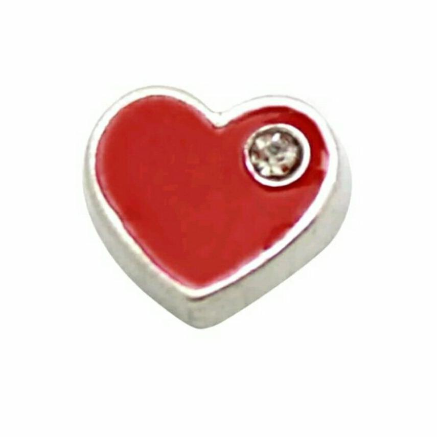 Red Heart Floating Charm